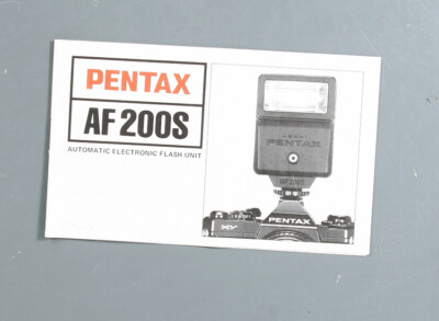 mint  PENTAX AF200S FLASH UNIT INSTRUCTIONS/133067 | eBay