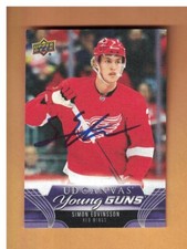 SIMON EDVINSSON AUTOGRAPHED 2023-24 UD YOUNG GUNS CANVAS ROOKIE CARD SIGNED