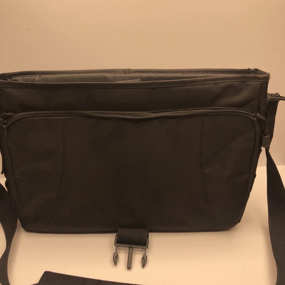 联想笔记本电脑手提袋邮差包黑色橄榄绿色衬垫手柄带 — 第 4/4 张图片