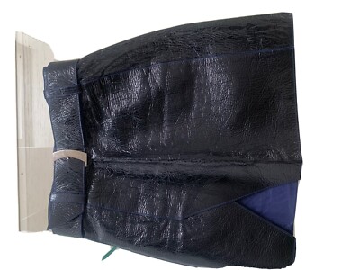 Mugler patent leather mini skirt
