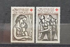 France 1961 Croix-Rouge n° 1323 et 1324, NEUFS** LUXE Cote=6€