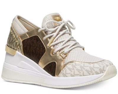 michael kors liv trainer sneakers oxblood