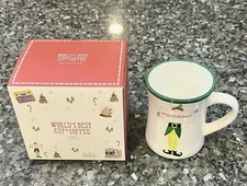 NEW Pottery Barn Elf Movie World's Best Coffee Stoneware Mug, Christmas