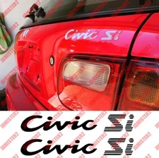 Honda Civic Hatchback Decal Rear Hatch Civic Si Sticker EF EG EK OEM Size