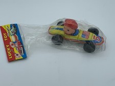 1960'S JAPAN - 7" LUCKY TOY RACER RACE CAR 5-MINT/SEALED
