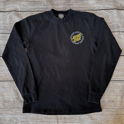 Santa Cruz Skateboards Black Long Sleeve Tee Men’s Sz S | eBay