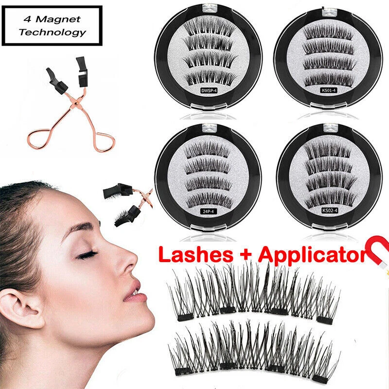 GZZHONGHENG625 Magnetic Eyelashes Kit Reusable False Eyelashes Helper Magnetic Eyelash Clip set