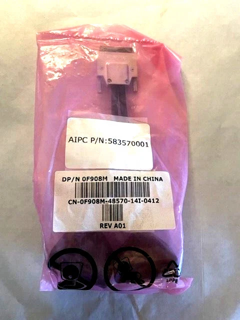 Genuine Dell NVIDIA CN-0F908M QUAD DVI Splitter Cable 4 DVI ports NEW SEALED - Image 2 of 2