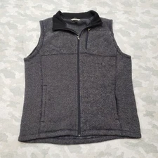 Smartwool Vest Mens Large Gray Echo Lake Full Zip Wool Blend Hiking Outdoors