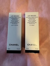 CHANEL Les Beiges Healthy Winter Glow Primer Light Copper or Icy Beige NWB