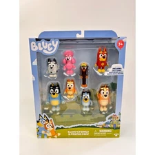Bluey's Family & Friends Pack 8 Figures Toy Set 13036 New In Box
