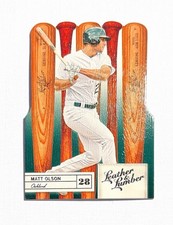 Matt Olson ~ 2019 Panini Leather & Lumber ~ Bats Die-Cut #65