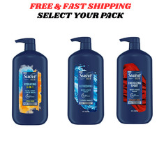 Suave Men Body  Face Wash, Energizing Sport,30 oz Select Your Pack ..