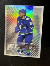 24-25 UD Metal Universe Hockey RC Premium Prospects PP-33 Arshdeep Bains