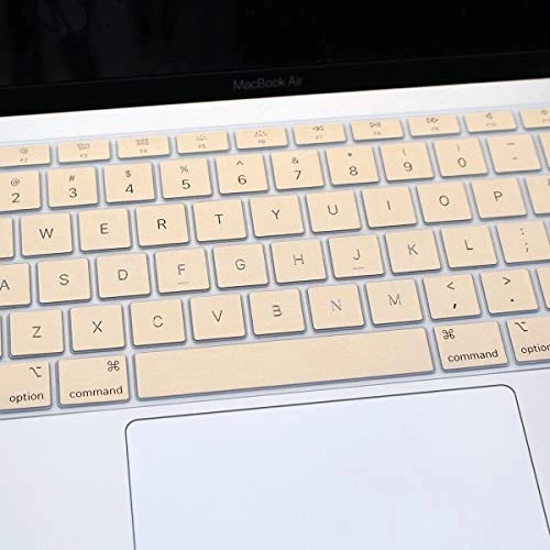  Compatible with MacBook Air Keyboard Cover Gold - Image 4 of 4