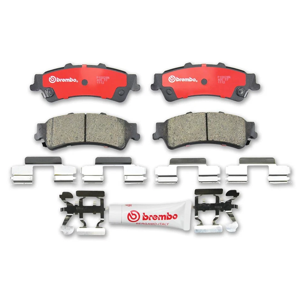 Pastillas de freno delanteras + traseras de cerámica para Cadillac DeVille 2000 - Brembo Premium OE Foto 3 de 4