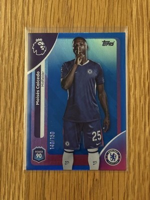 Topps Prem 2025-26 Moises Caicedo Blue Refactor 140/150 Chelsea