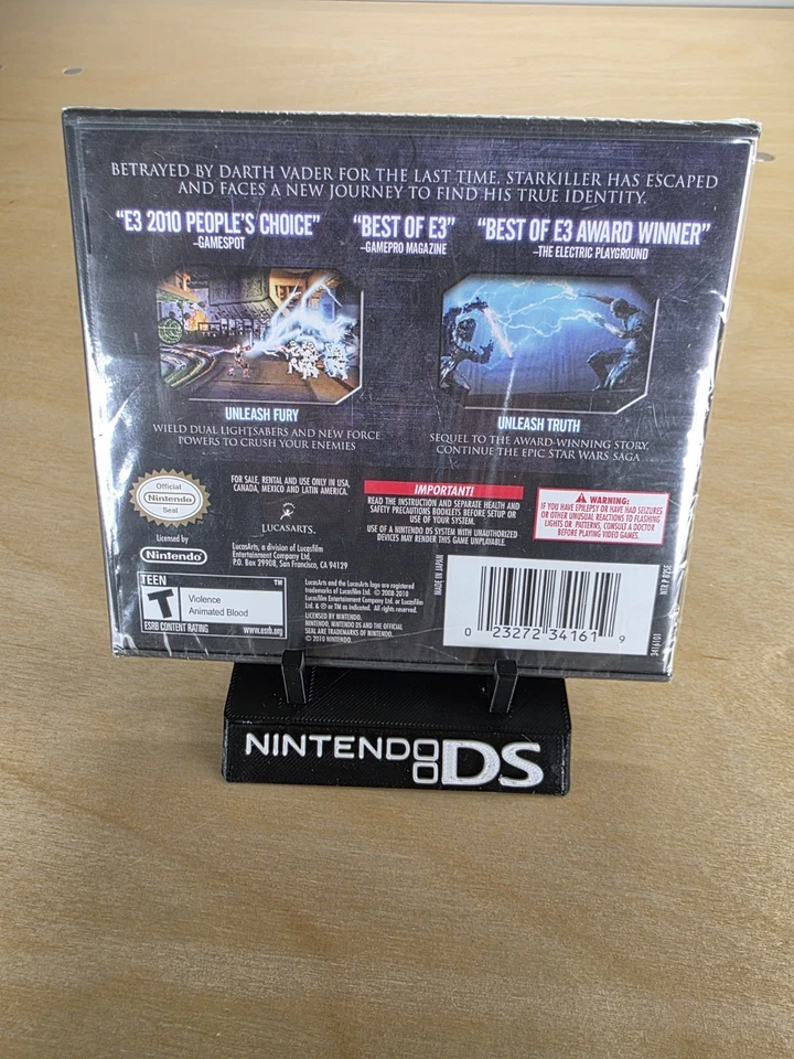 STAR WARS The Force Unleashed II 2 Nintendo DS Video Game NEW Sealed Lucas Arts - Image 2 of 2