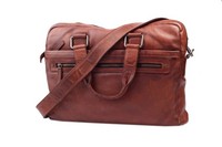 UmhäNgetasche Greenburry Vintage Braun 40X29X8Cm Aus Echtem Leder Damentasche