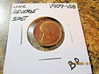 1909-VDB LINCOLN CENT UNC. YOU GRADE REVERSE SPOT      BP