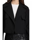BAGATELLE Women’s Cool Tech Nylon Open Front Trench Coat In Black Size L — photo 4