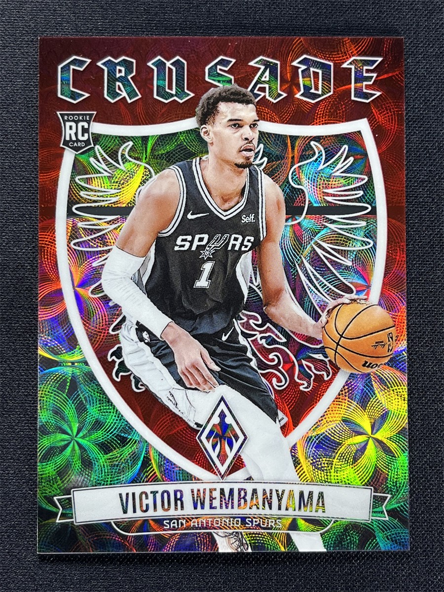 2023-24 Panini Phoenix Victor Wembanyama #3 Red Scope Crusade Rookie RC /75