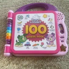 Leap Frog Scout and Violet 100 Words Book Amazon Exclusive Purple Pink Tested