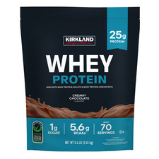 Whey Protein,, Kirkland Signature Creamy Chocolate, 5.4Lbs 12.60 per gallon