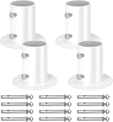 4-Pack Pool Deck Flanges,  304 Stainless Steel Flange Anchors Ladder Brackets fo