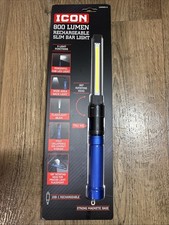 ICON 800LumenLED Rechargeable Magnetic Handheld Foldable Slim Bar WorkLight*BLUE