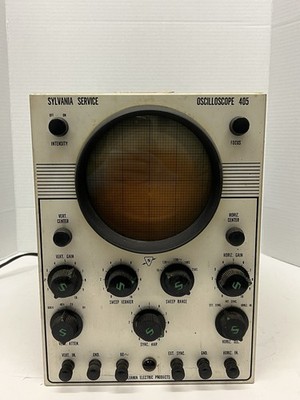 Rare 1950 s Sylvania Oscilloscope Model 405 Serial No. 1252 - W/ Original Tag