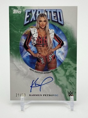 2025 Topps WWW Exalted Karmen Petrovic Exalted Autograph Green /50