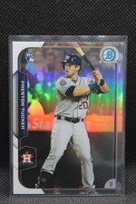 2015 Bowman Chrome Refractor /499 Preston Tucker #184 Houston Astros RC SP