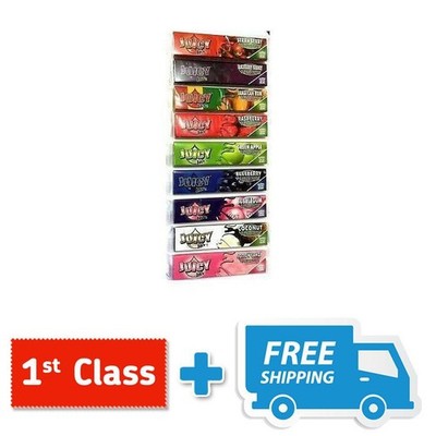 5 x JUICY JAYS KING SIZE SLIM ZUFÄLLIGE GESCHMACKSRICHTUNGEN ZIGARETTENROLLEN RIZLA PAPIERE