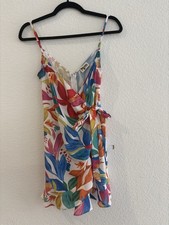 Show Me Your Mumu XS Floral Dress Multicolor V-Neck Strappy Sleeveless