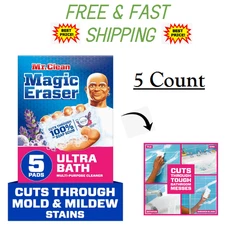 Mr. Clean Ultra Bath Magic Eraser Sponge,Shower Cleaner,Tub Clean,Lavender Scent