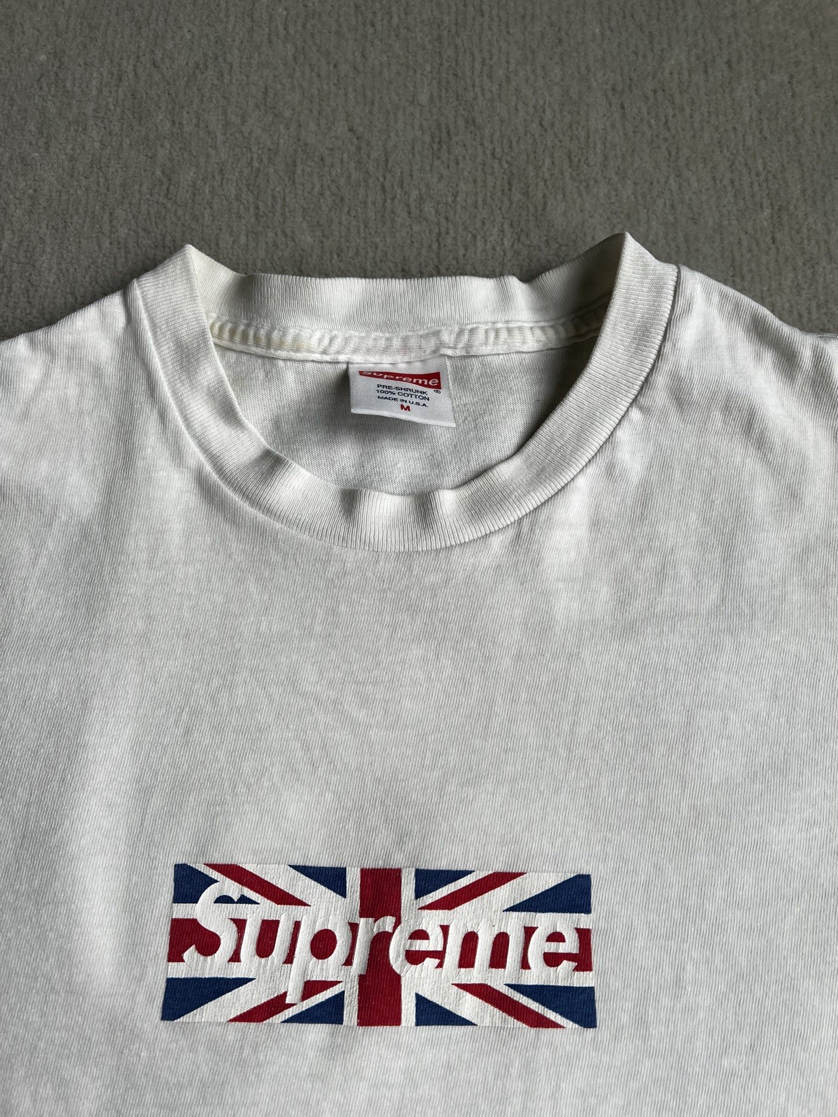 Rare Supreme Union Jack Box Logo T-Shirt, Size M, 2011 Edition image 6