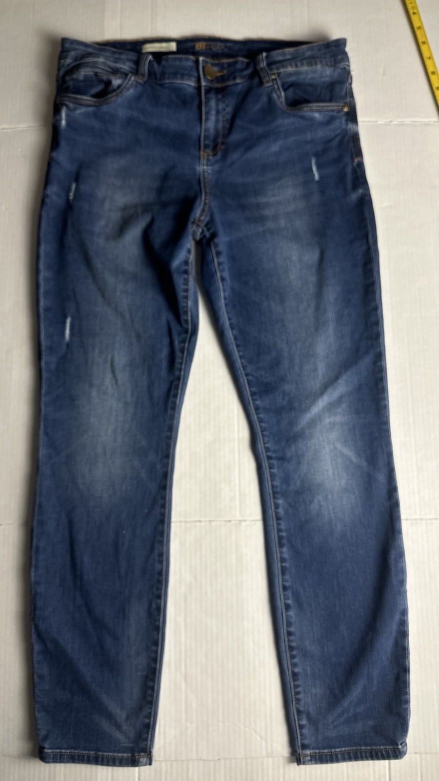 Kut From The Kloth Diana Skinny Jeans Womens 12 Dark Blue Wash Stretch Denim
