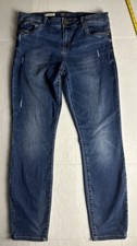 Kut From The Kloth Diana Skinny Jeans Womens 12 Dark Blue Wash Stretch Denim