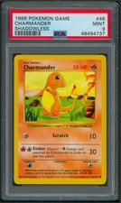 Pokémon Base Set Shadowless Charmander 46/102 PSA 9