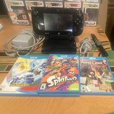 Nintendo Wii U Bundle w/ GamePad, HDMI/Power, Splatoon/Minecraft/Pokken