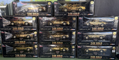 Action Racing Collectables Reflections In Gold 24K Gold 1:24 NASCAR Diecast Lot 