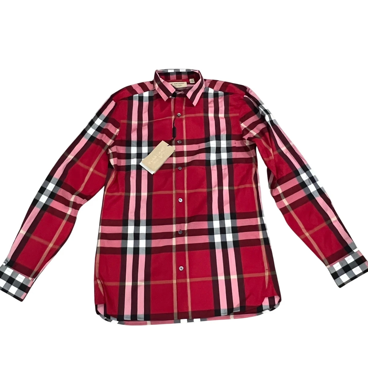 burberry dress shirt sale Burberry Stretch Cotton Poplin Shirt, White
