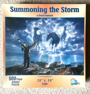 New Sealed Suns Out Summoning the Storm Native Am. 500 Piece Jigsaw Puzzle 18''24