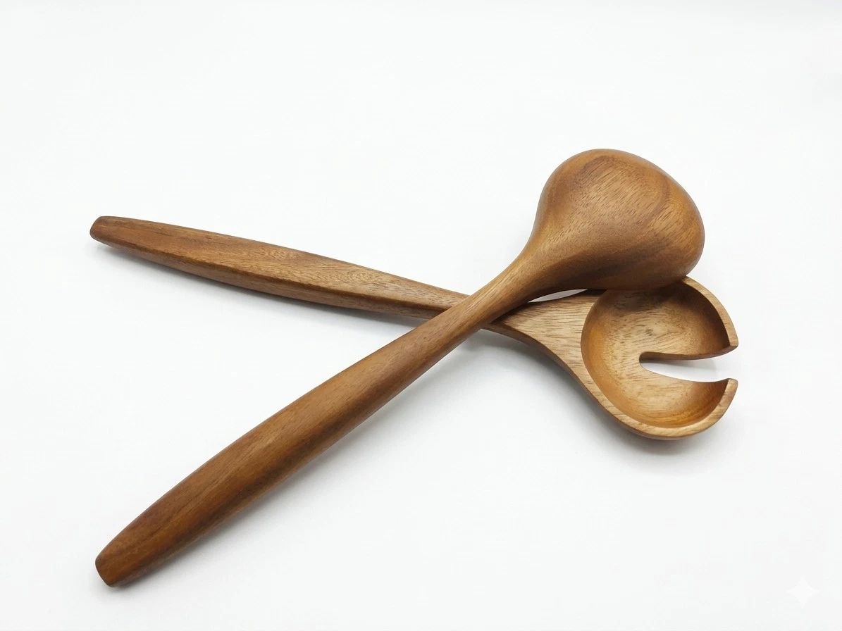 Billi Wooden Cooking Spoon Set 2pcs Natural Wood Kitchen Utensils Eco-Thailand
Opens in a new window