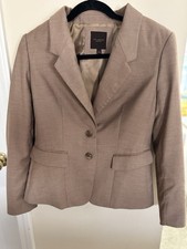 The Limited Collection Women's size 6 Blazer Camel Brown Tan Pockets Lined Work