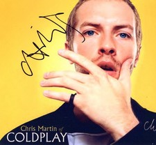 COLDPLAY SINGER Chris Martin autograph, IP signed photo