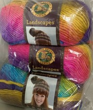 Lion Brand Yarn 545-201 Landscapes Yarn, Boardwalk - 3 Pack - 3.5oz Ea. New Pack