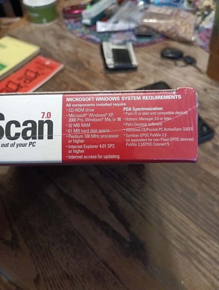 Vintage McAfee VirusScan for Win 95 / XP  CD-ROM Vers. 7.0 New Sealed - Image 4 of 4