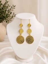 Arabic Coin lira coin earring